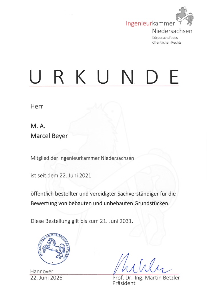Bescheinigung 3
